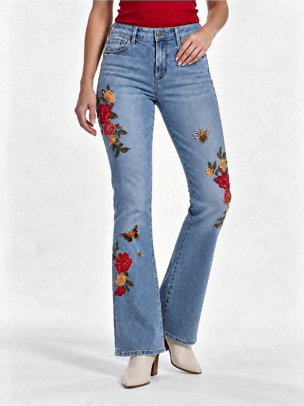 Driftwood Kylee Jeans Bee/Monarch Butterfly Women Size 698